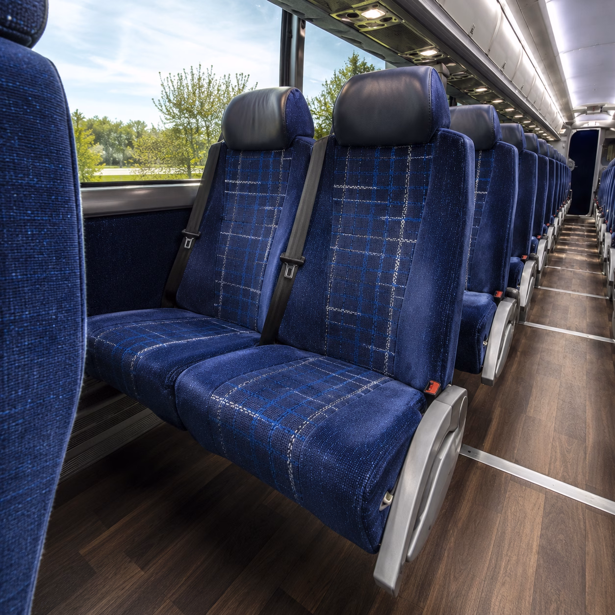 ann arbor long distance transportation onboard seating